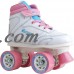 Chicago Skates® White Size 4 Girls Sidewalk Skates   957980